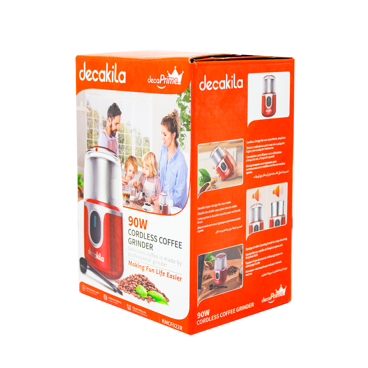 Molino de Café 40g Inalámbrico Rojo Decakila KMCF022R
