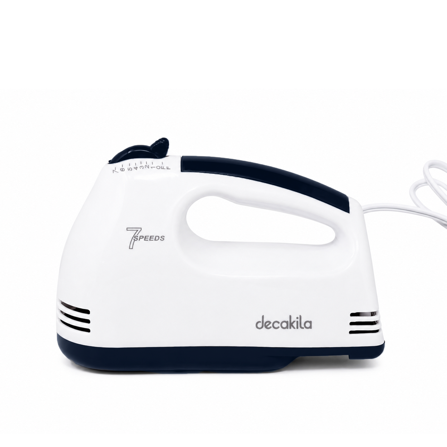 Batidora manual con accesorios blanca 7 velocidades Decakila KUMX016W