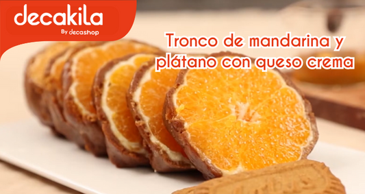 Postre de naranja y plátano sin horno