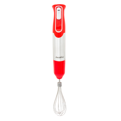 Batidora de Inmersión Inalámbrica con Accesorios 4 en 1 Roja Decakila KMJB024R