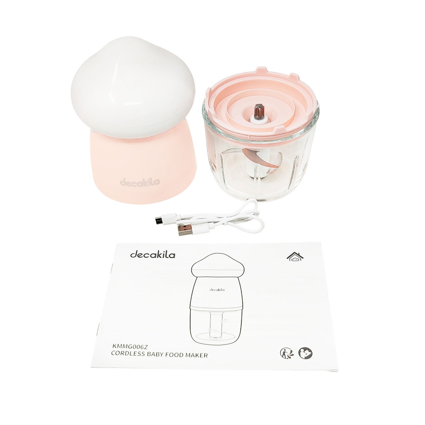 Máquina Procesadora de Alimentos para Bebés Rosa Decakila KMMG006Z