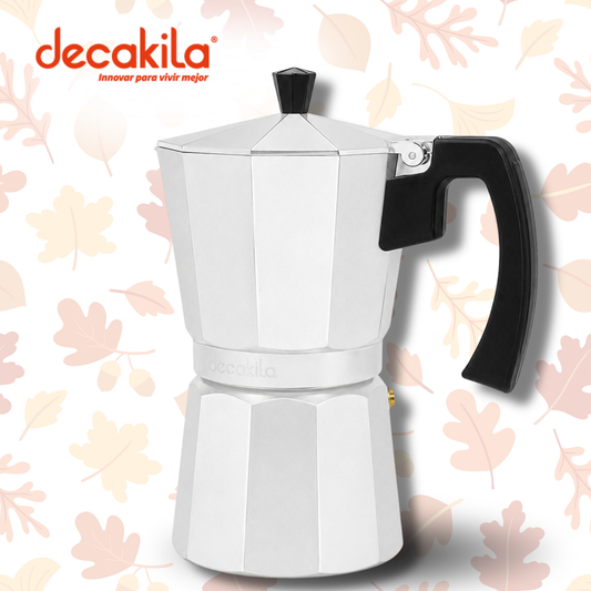 Cafetera de Expresso Italiana 9 Tazas de Aluminio Decakila KMCF025M