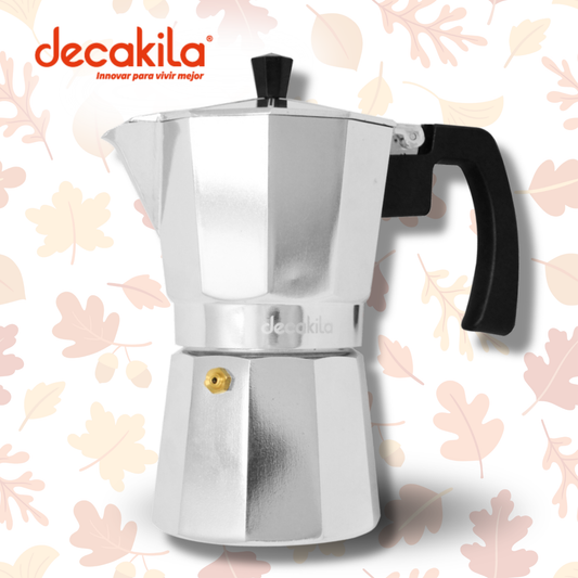 Cafetera de Expresso Italiana 6 Tazas de Aluminio Decakila KMCF023M
