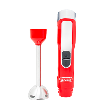 Batidora de Inmersión 5 Velocidades Inalámbrica con Batería Recargable Roja Decakila KUJB048R