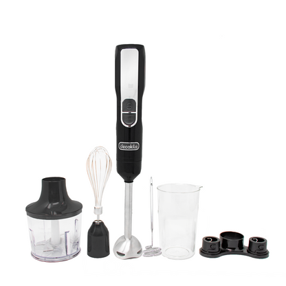 KMJB055B  Batidora de inmersión 5 en 1 con accesorios 2 velocidades Inalámbrica de Batería Negra Decakila  (Caja de 6 Piezas)