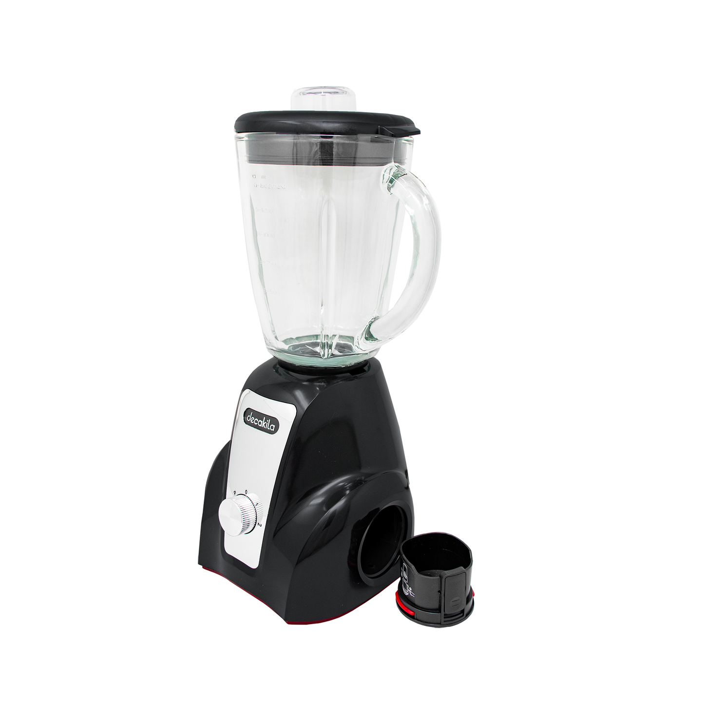 KUJB052B  Licuadora 2 Velocidades Vaso de Vidrio 1.5 L Inalámbrica con Batería Recargable Negro Decakila  (Caja de 4 Piezas)