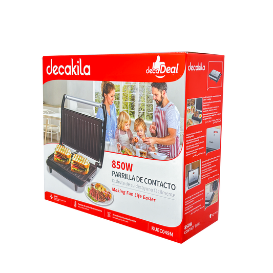 Parrilla asador dos rebanadas, acero Decakila KUEC049M (Caja de 6 piezas)