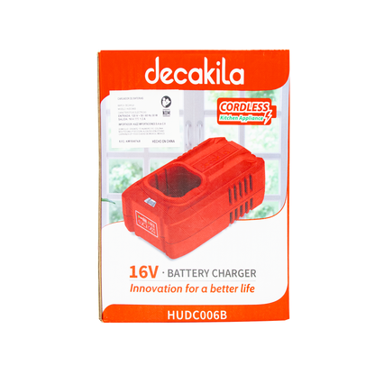 Cargador de Baterías 16 V de 1.3 A Decakila HUDC006B