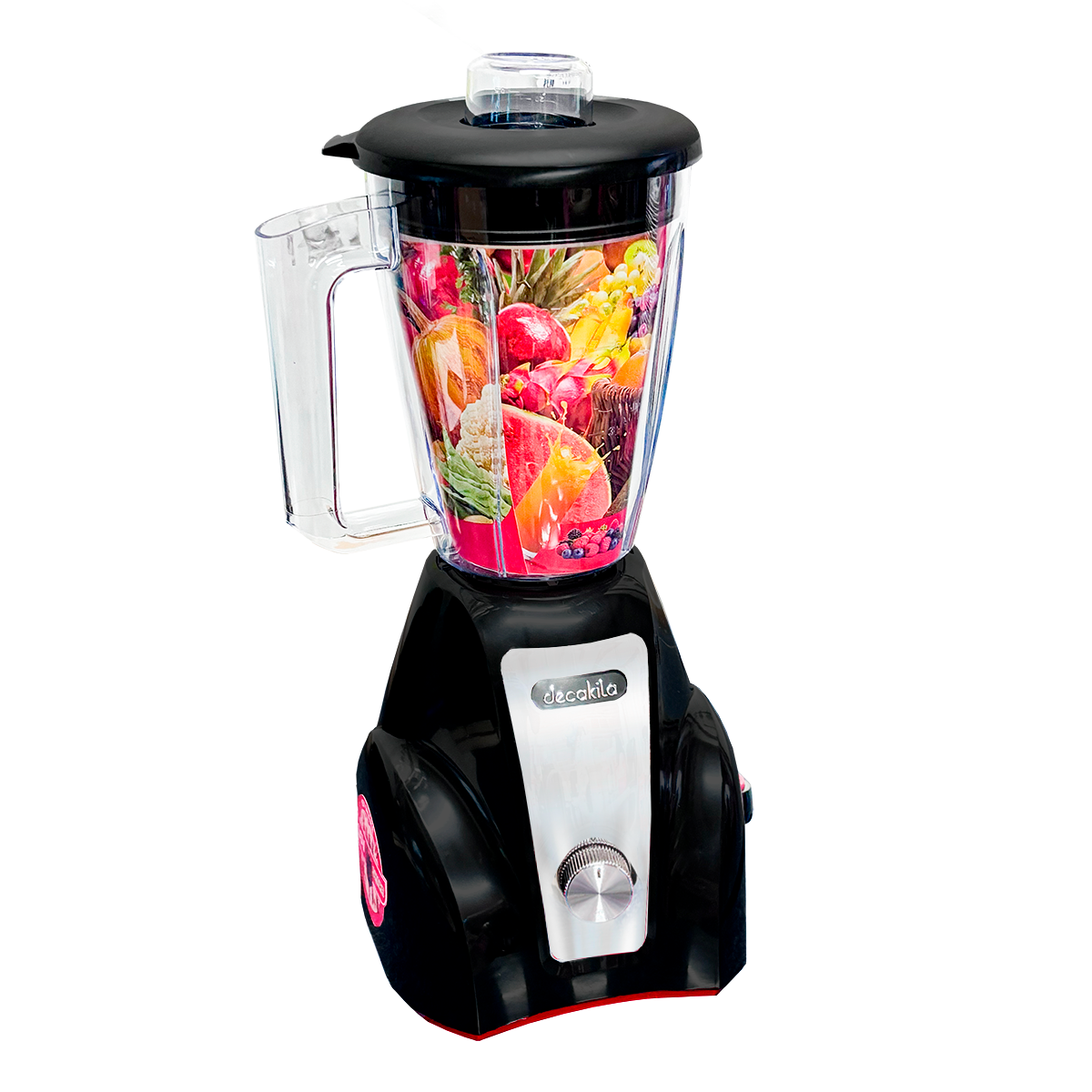 Licuadora 2 Velocidades Vaso de Plástico 1.5 L Inalámbrica de Batería Negro Decakila KMJB049B (Caja de 4 piezas)