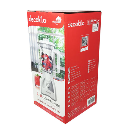Licuadora 2 Velocidades + Pulso Vaso de Plástico Decakila KUJB043W