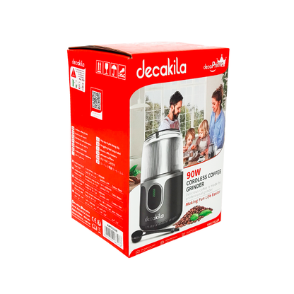 Molino de Café 40g Inalámbrico Negro Decakila KMCF022B (Caja de 12 Piezas)