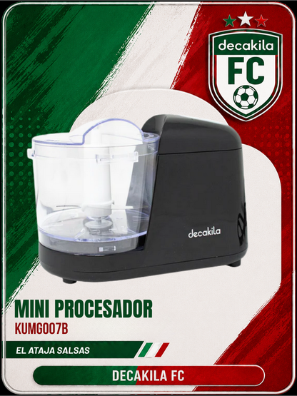 Miniprocesador de Alimentos 350 ml Negro Decakila KUMG007B