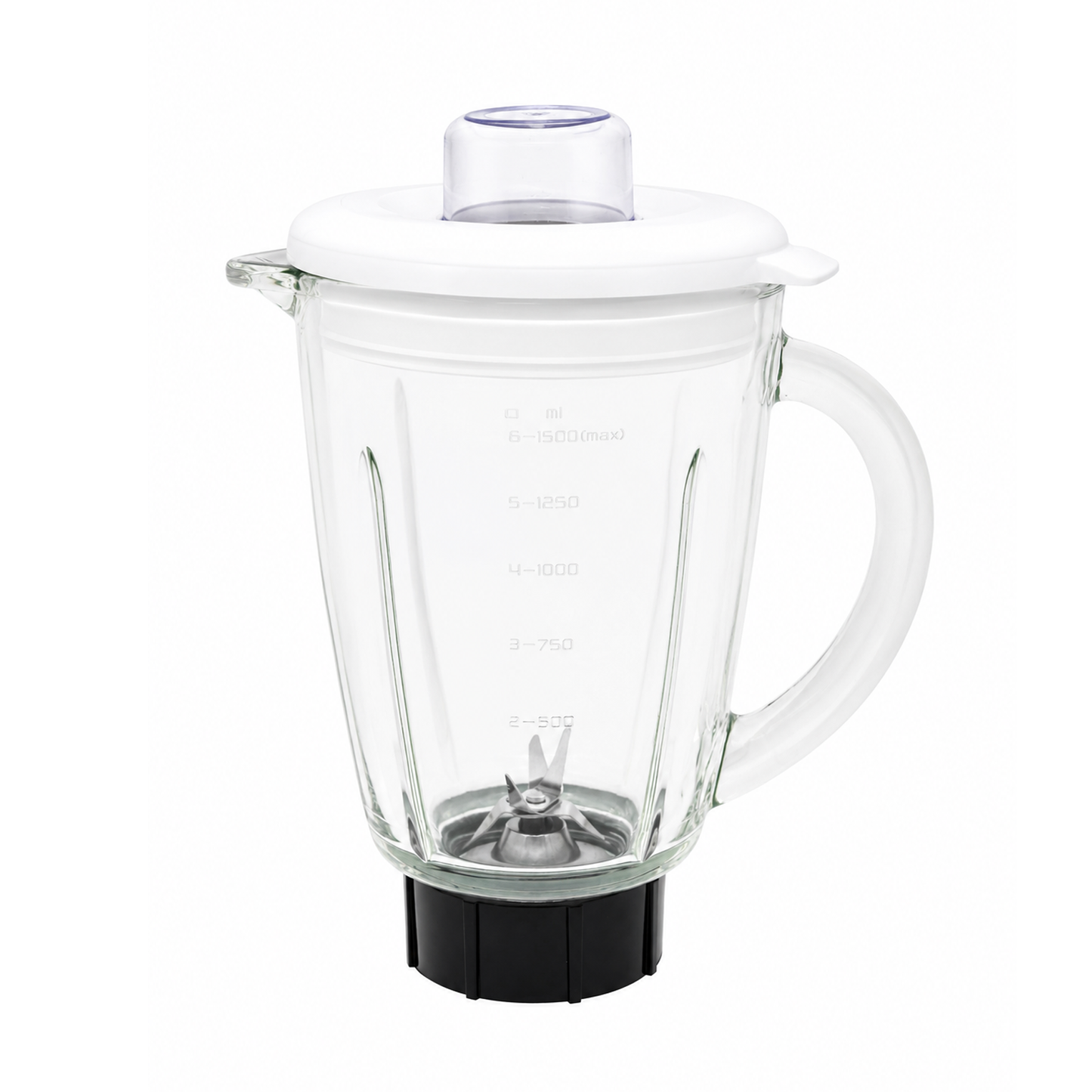 Vaso Completo de Licuadora Vidrio Decakila KMJB072W (Caja de 6 piezas)
