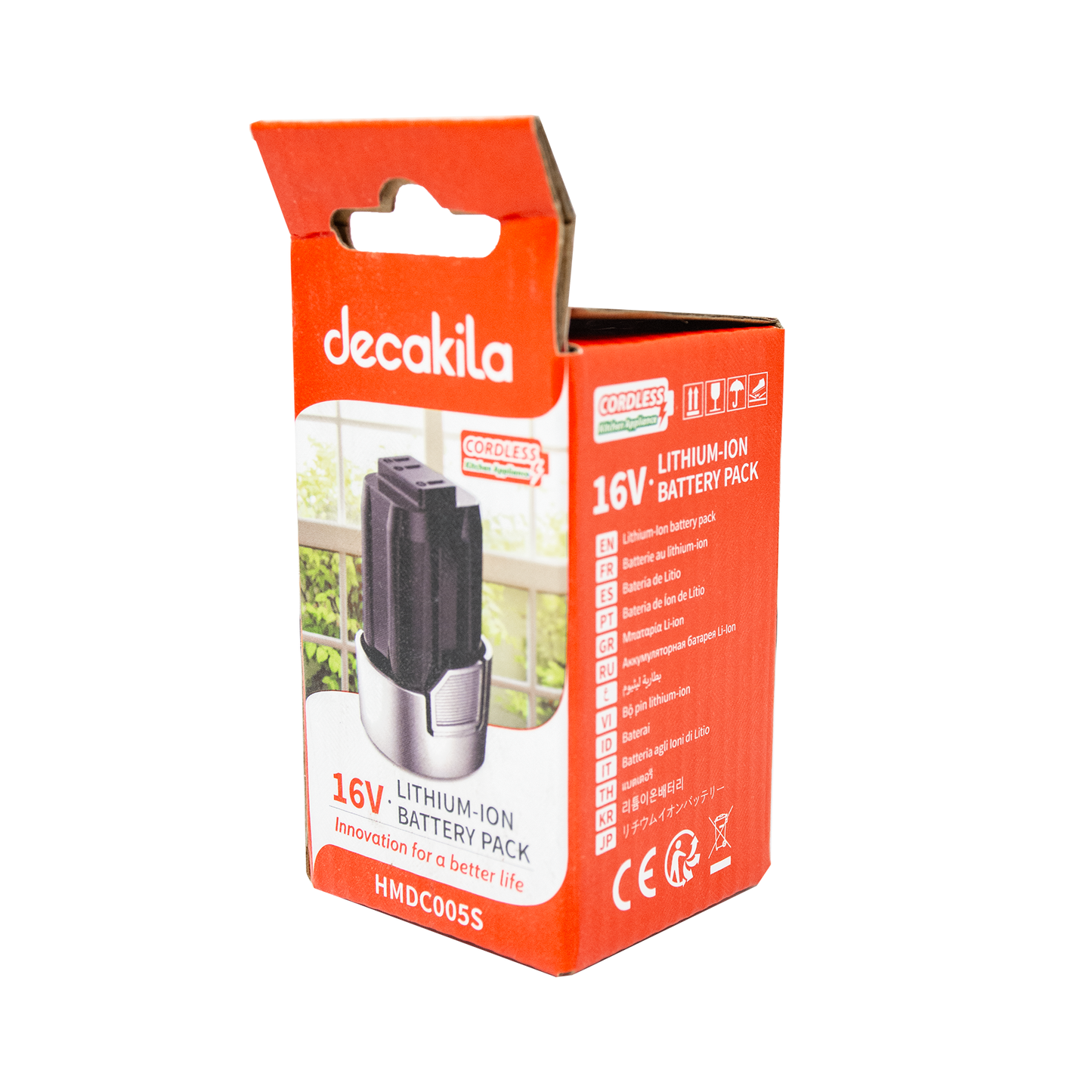 Batería de Litio de 16 V 2.0 Ah para Electrodómesticos Decakila (PAQUETE DE 20 PIEZAS)