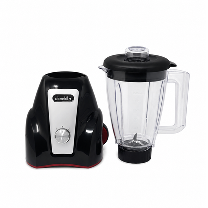 Licuadora 2 Velocidades Vaso de Plástico 1.5 L Inalámbrica con Batería Recargable Negro Decakila KUJB051B