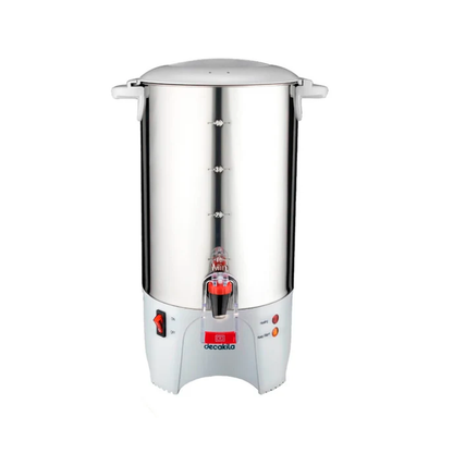 Cafetera Percoladora 50 Tazas (7.4 L) Acero Inoxidable Decakila KUKT024M (Caja con 4 Piezas)