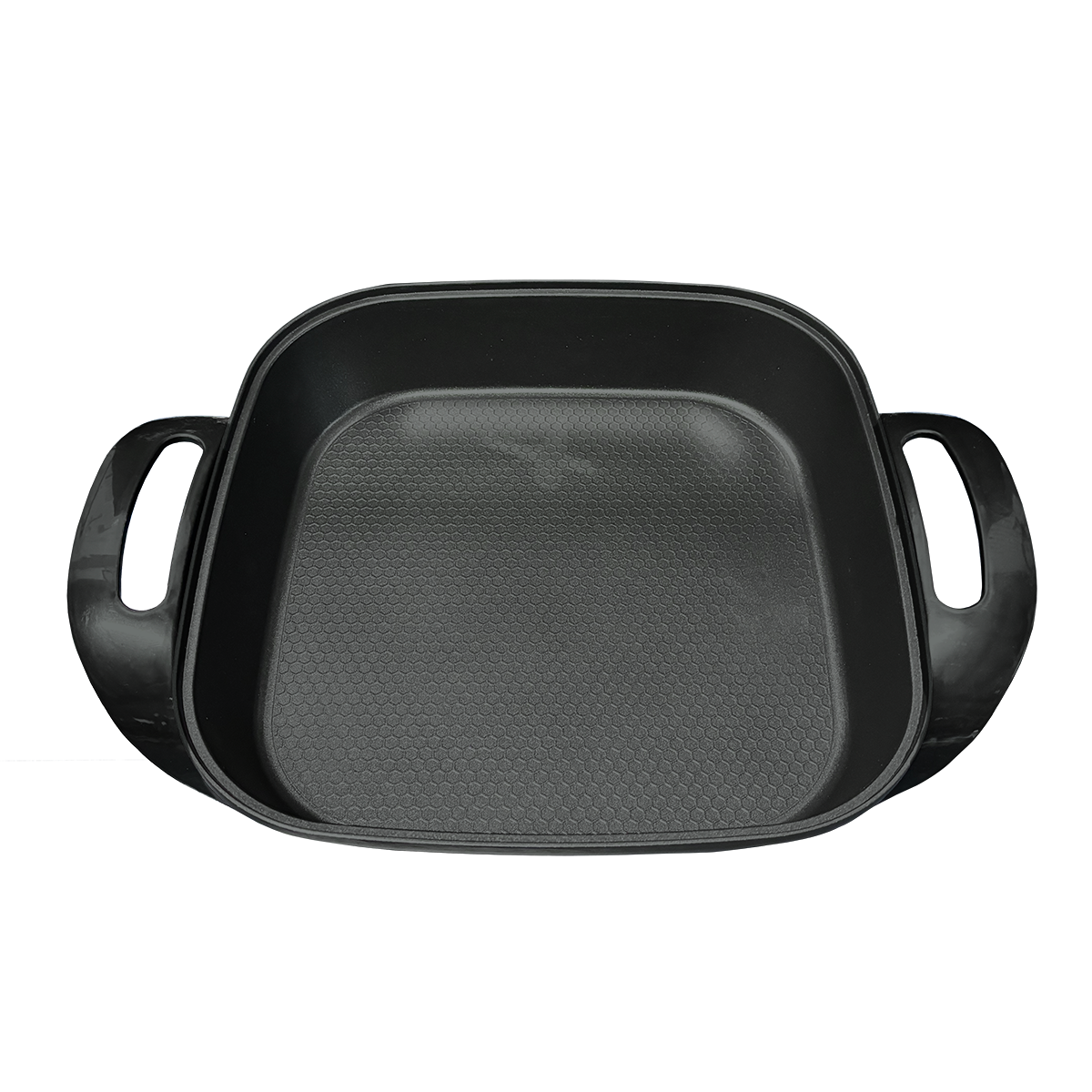 Sartén Eléctrico de 30 X 30 cm con Antiadherente y Tapa de Vidrio Negro Decakila KUEC051B