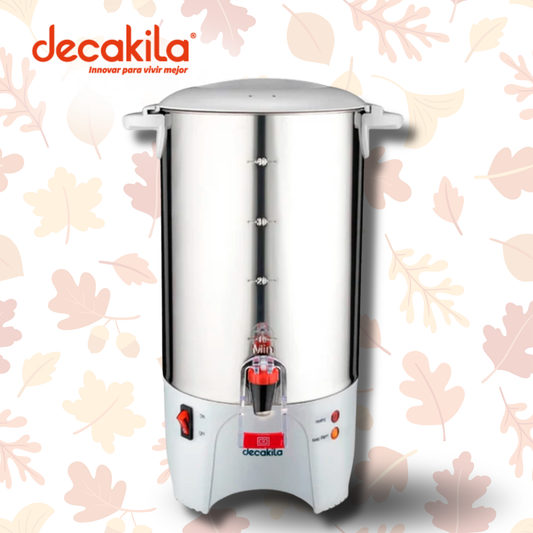 Cafetera Percoladora 50 Tazas (7.4 L) Acero Inoxidable Decakila KUKT024M