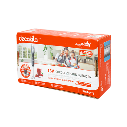 KMJB047B  Batidora de Inmersión Inalámbrica de Batería 5 Velocidades Negra Decakila (Caja de 15 Piezas)