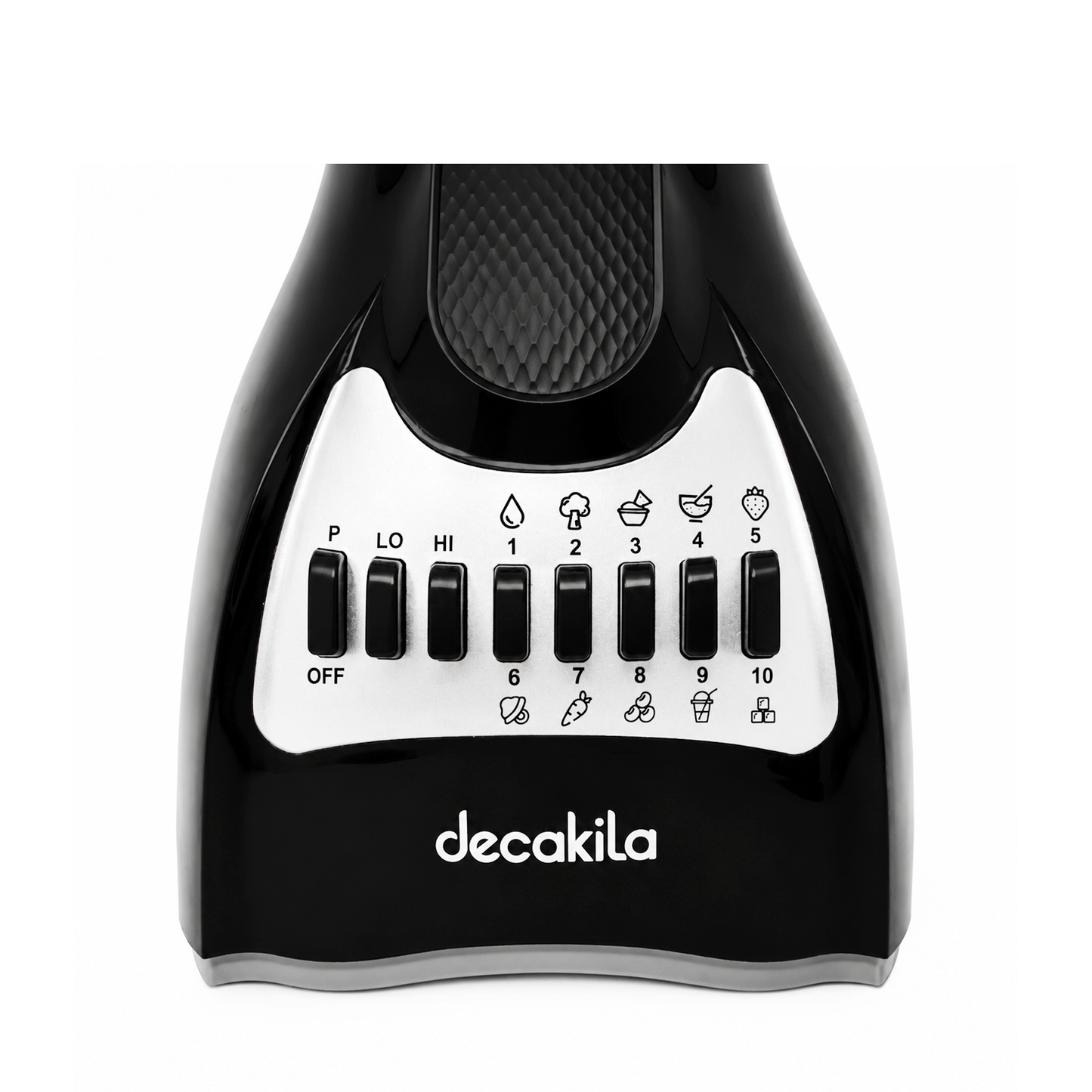 Licuadora 10 Velocidades Vaso de Plástico Negra Decakila KUJB044B
