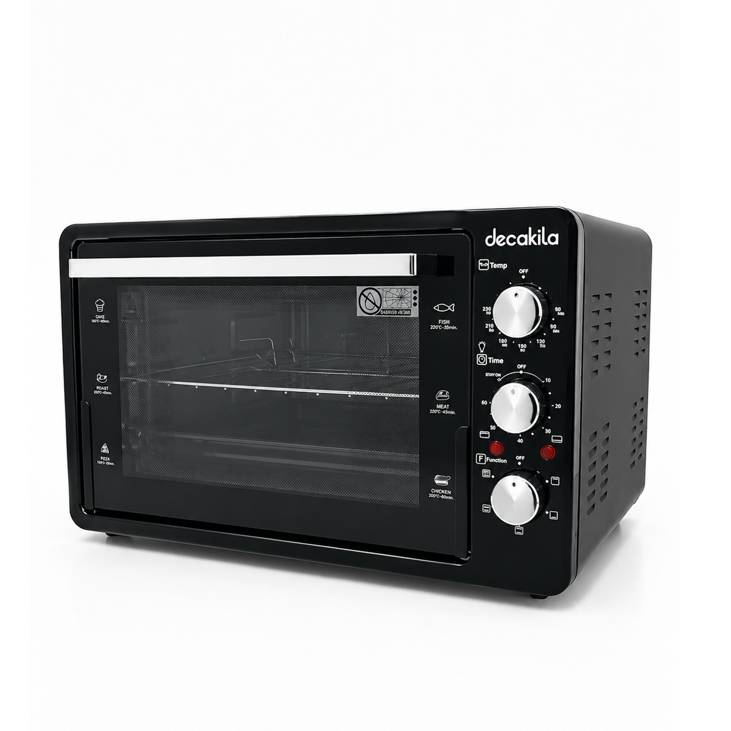 Horno Tostador Eléctrico 38 L Negro Decakila KUEV024B