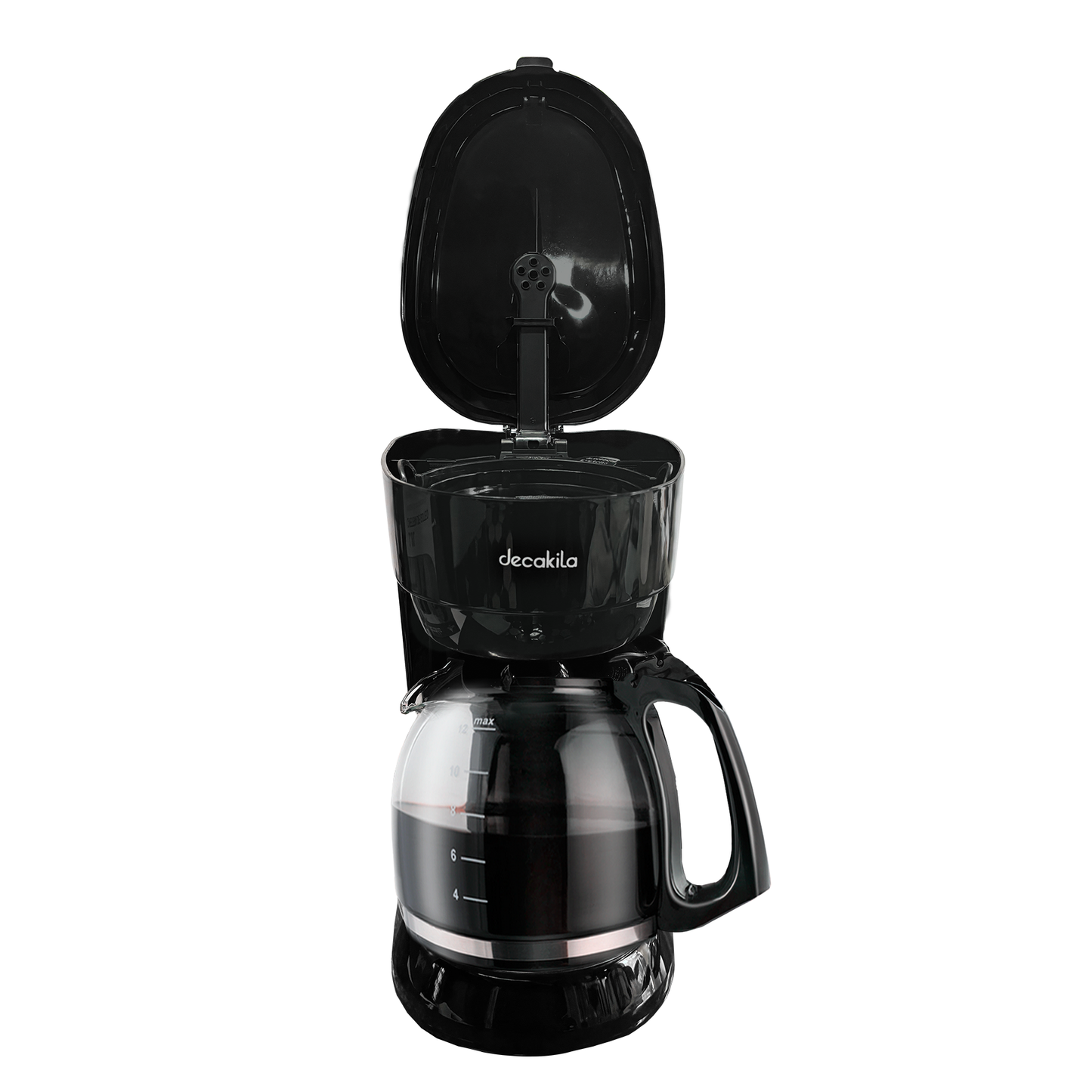 Cafetera de Goteo 12 Tazas (1.8 L) con Filtro Permanente Negra Decakila KUCF036B