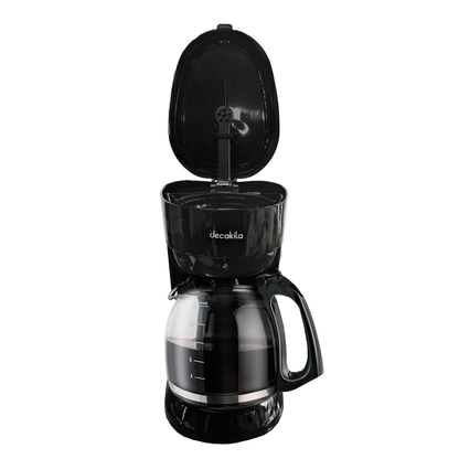 Cafetera de Goteo 12 Tazas (1.8 L) con Filtro Permanente Negra Decakila KUCF036B