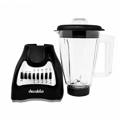 Licuadora 10 Velocidades Vaso de Plástico Negra Decakila KUJB044B