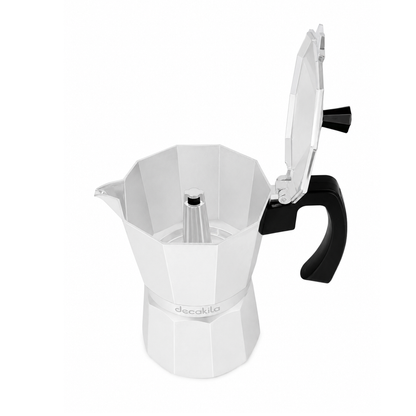 Cafetera de Expresso Italiana 9 Tazas de Aluminio Decakila KMCF025M (Caja de 12 piezas)