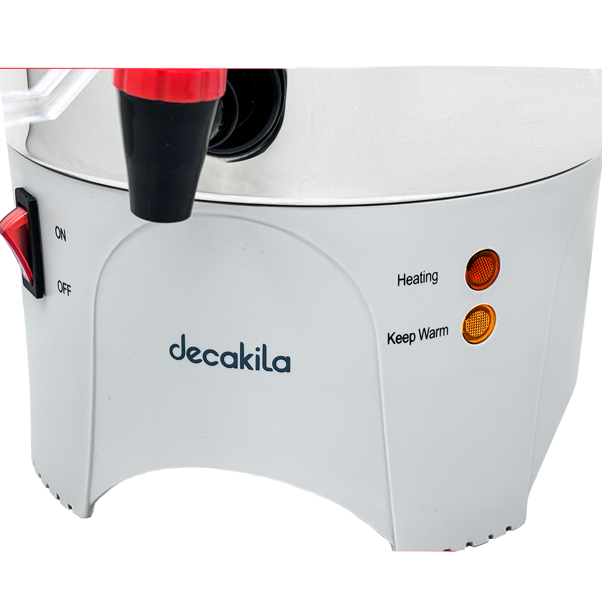 Cafetera Percoladora 50 Tazas (7.4 L) Acero Inoxidable Decakila KUKT024M (Caja con 4 Piezas)