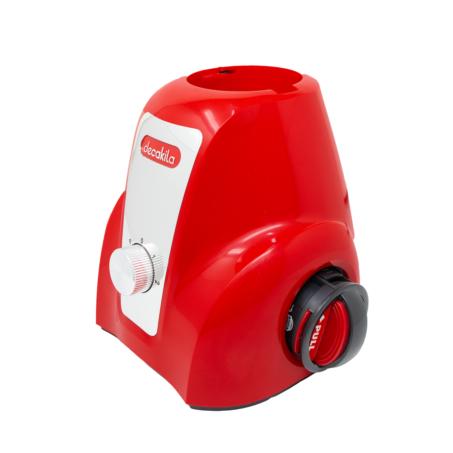 Licuadora 2 Velocidades Vaso de Vidrio 1.5 L Inalámbrica con Batería Recargable Roja Decakila KMJB050R (Caja con 4 piezas)