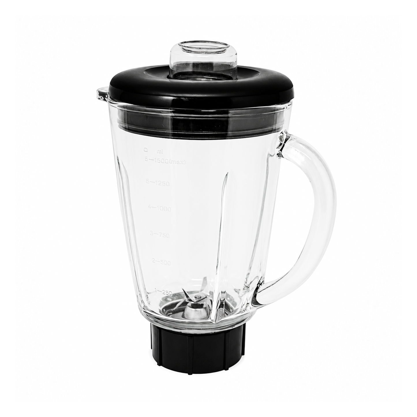 Licuadora 2 Velocidades + Pulso Vaso de Vidrio Negra Decakila KUJB045B (Caja de 4 piezas)