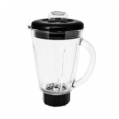 Licuadora 2 Velocidades + Pulso Vaso de Vidrio Negra Decakila KUJB045B (Caja de 4 piezas)