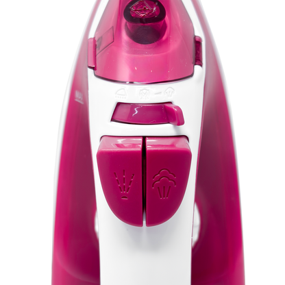 Plancha de Vapor Suela Antiadherente 1100 W Rosa Decakila KUEN002R