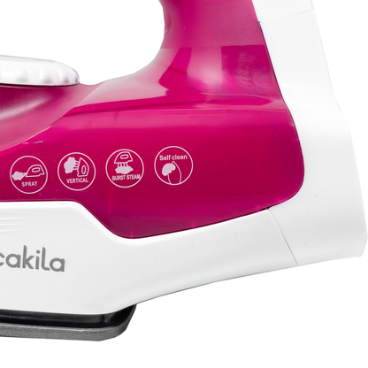 Plancha de Vapor Suela Antiadherente 1100 W Rosa Decakila KUEN002R