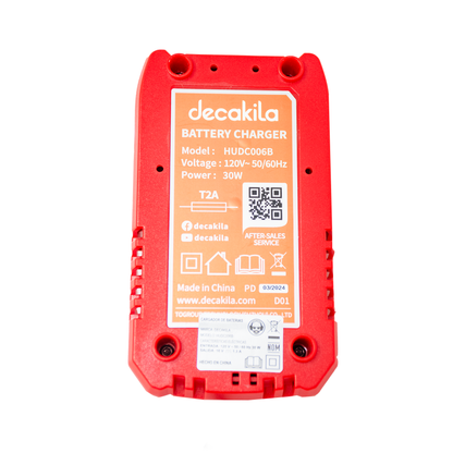 Cargador de Baterías 16 V de 1.3 A Decakila HUDC006B