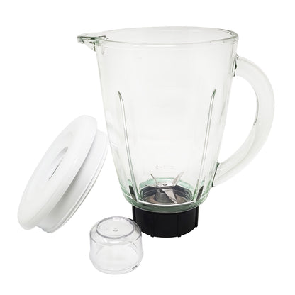 Licuadora 2 Velocidades + Pulso Vaso de Vidrio Blanco Decakila KUJB045W