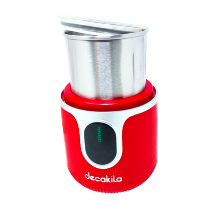 Molino de Café 40g Inalámbrico Rojo Decakila KMCF022R (CAJA DE 12 PIEZAS)