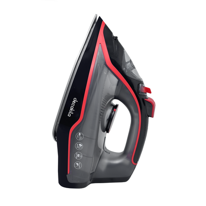 Plancha de Vapor Suela Antiadherente 1700 W Negro/Rojo Decakila KUEN001W