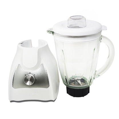 Licuadora 2 Velocidades + Pulso Vaso de Vidrio Blanco Decakila KUJB045W