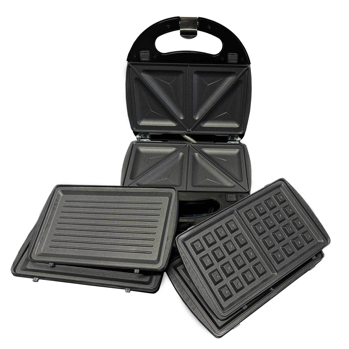 Sandwichera 3 en 1 Placas Intercambiables 750 W Decakila KUEC048M (Caja de 6 Piezas)