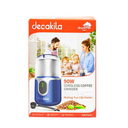 Molino de Café 40g Inalámbrico Azul Decakila KMCF022L (Caja de 12 Piezas)