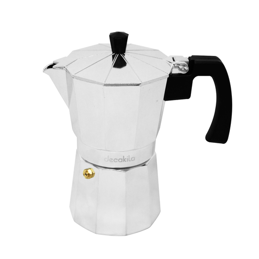 Cafetera de Expresso Italiana 6 Tazas de Aluminio Decakila KMCF023M