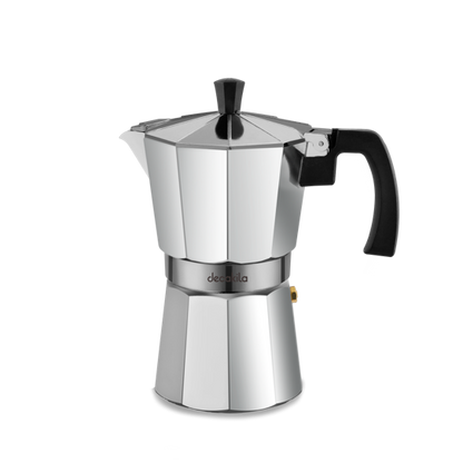 Cafetera de Expresso Italiana 9 Tazas de Aluminio Decakila KMCF025M