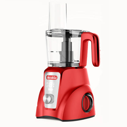 Procesador de Alimentos 1.25 L Inalámbrico de Batería Rojo Decakila KMMG026R (Caja de 4 piezas)