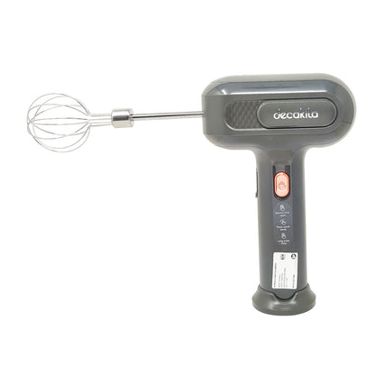 Batidora de Mano Inalámbrica 3 Velocidades con Tazón Procesador de 300 ml Negra Decakila KMMX019G (Caja con 6 Piezas)