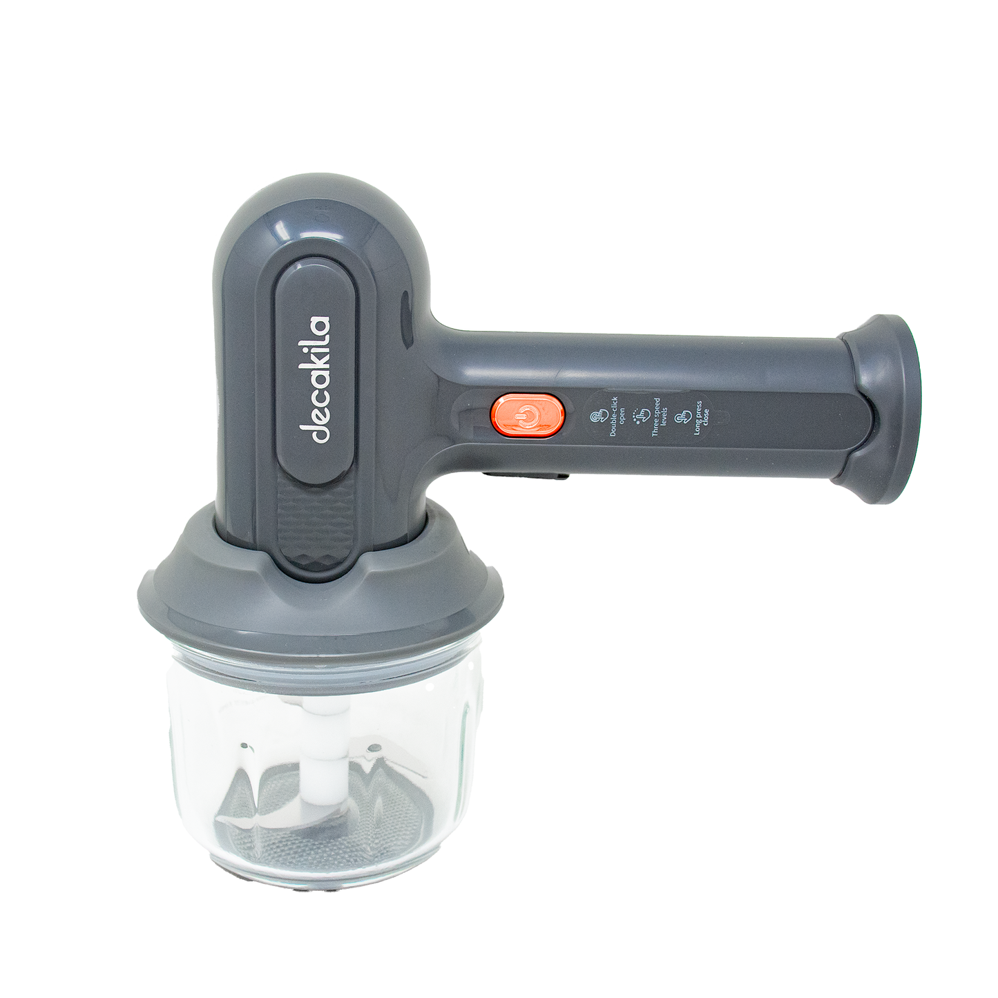 Batidora de Mano Inalámbrica 3 Velocidades con Tazón Procesador de 300 ml Negra Decakila KMMX019G (Caja con 6 Piezas)