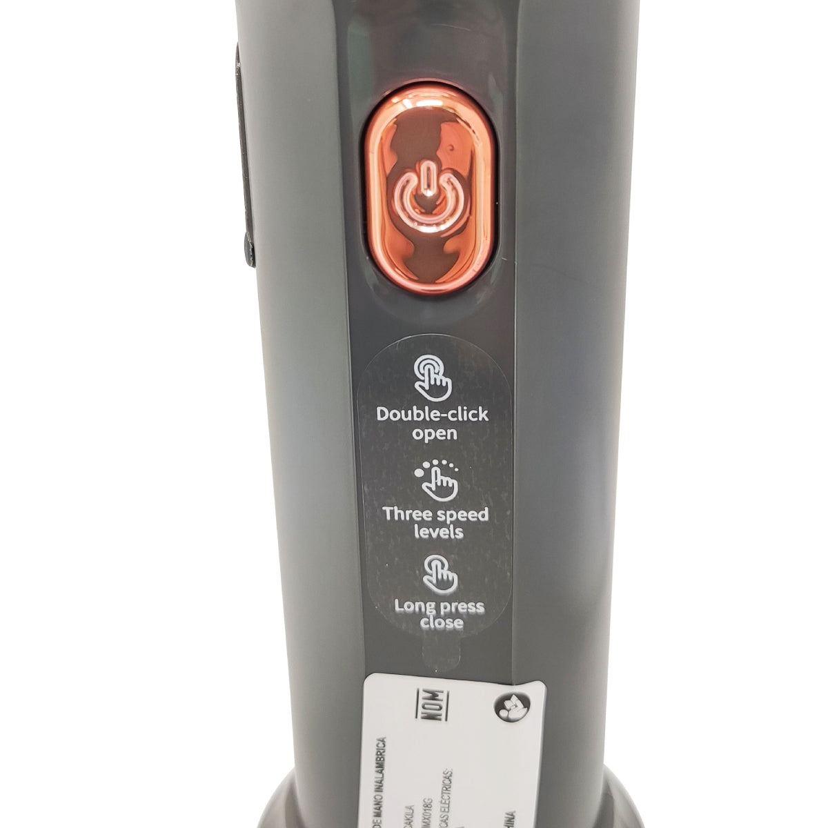 Batidora de Mano Inalámbrica 3 Velocidades con Tazón Procesador de 300 ml Negra Decakila KMMX019G (Caja con 6 Piezas)