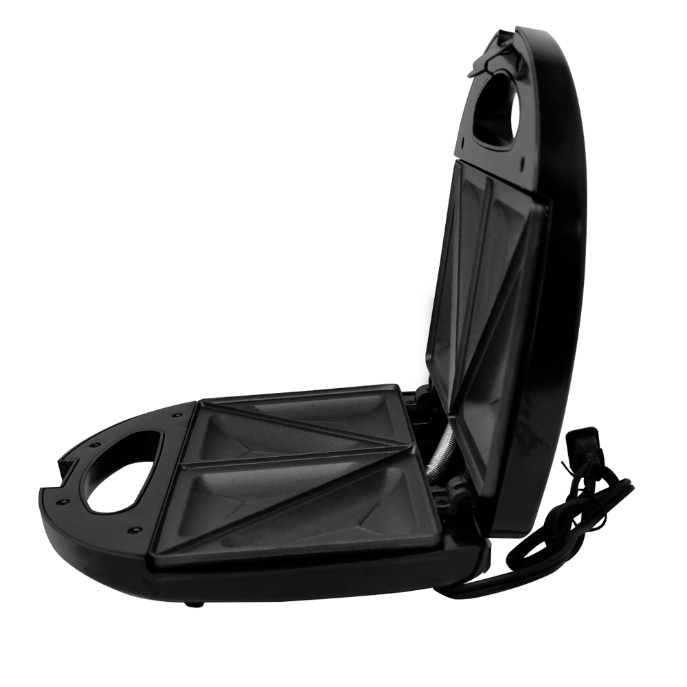 Sandwichera 2 Panes con Antiadherente 750 W Negro Decakila KUEC046B (Caja de 6 Piezas)