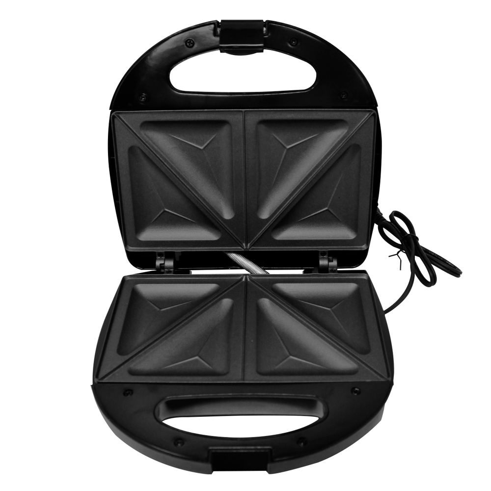 Sandwichera 2 Panes con Antiadherente 750 W Negro Decakila KUEC046B